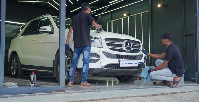 Car detailing studio in PCMC.