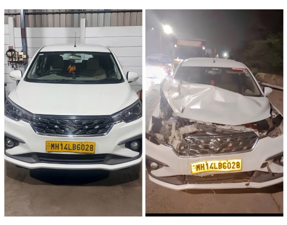 Accident-repaired car after restoration at Auto Clinic PCMC