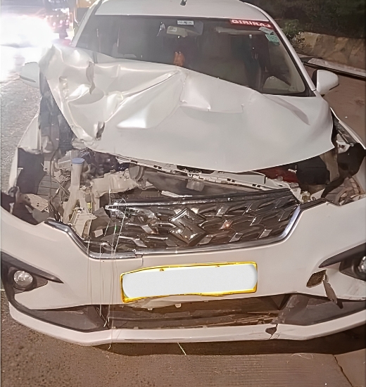 Accident car repair in PCMC.